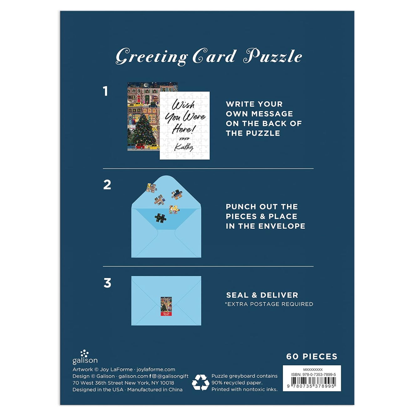 GREETING CARD PUZZLE - WINTER LIGHTS
