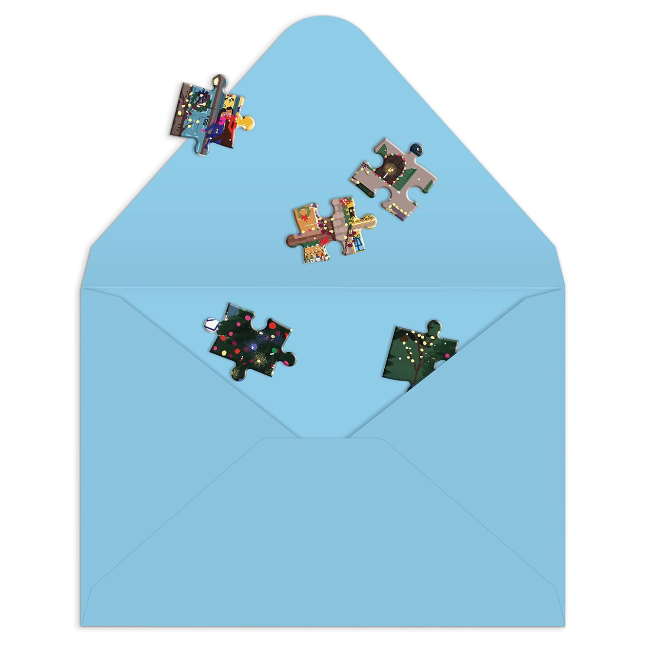 GREETING CARD PUZZLE - WINTER LIGHTS