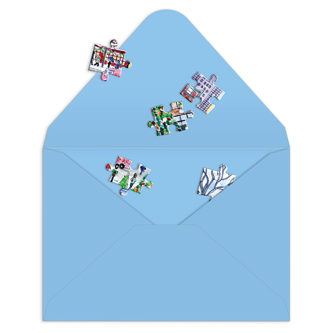 GREETING CARD PUZZLE - CHRISTMAS IN THE CITY