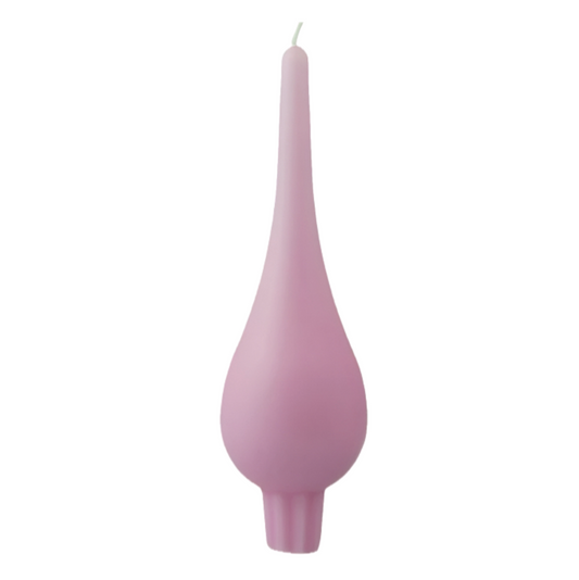 DANISH CANDLE, DROP SHAPE - ROSE