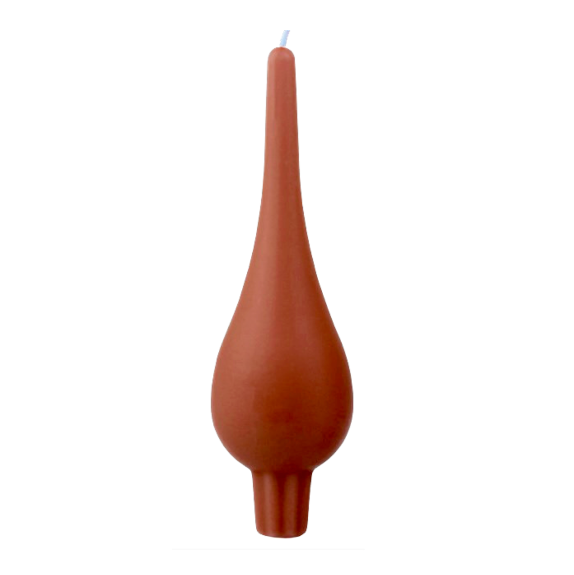 DANISH CANDLE, DROP SHAPE - RUST