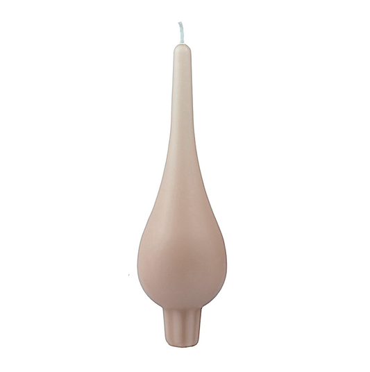 DANISH CANDLE, DROP SHAPE - SAND