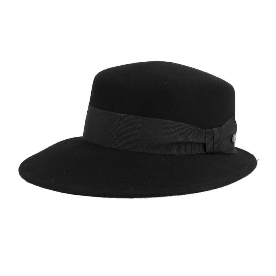 HAT, WOOL FELT - BLACK