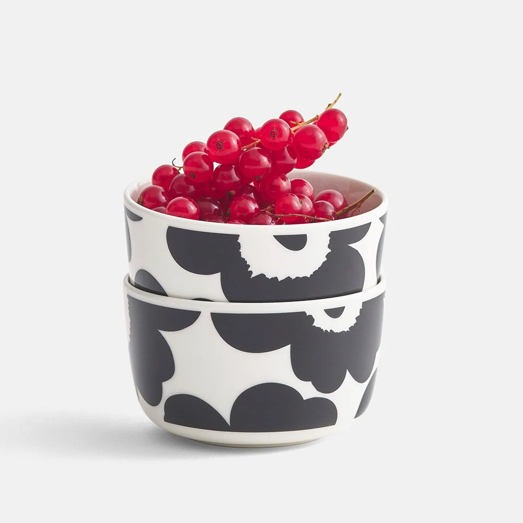 MARIMEKKO BOWL, OIVA - WHITE/BLACK, 5DL