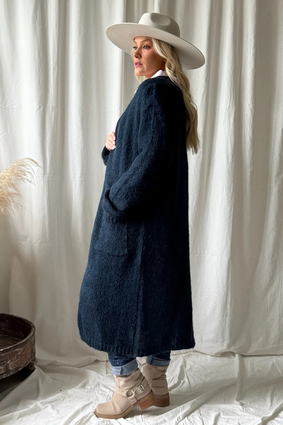 CARDIGAN, SLOWLY MORNING - NAVY