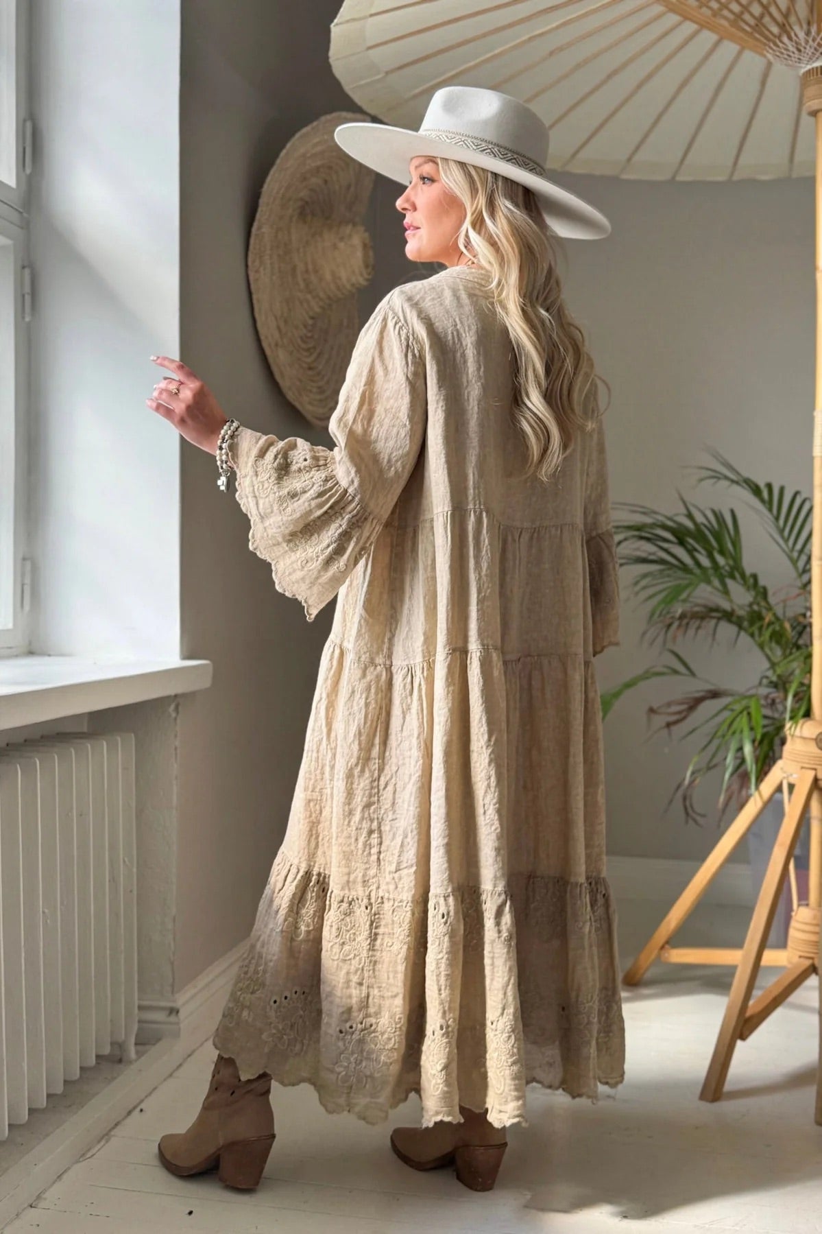 DRESS LINEN, VIONNE - CASHMERE