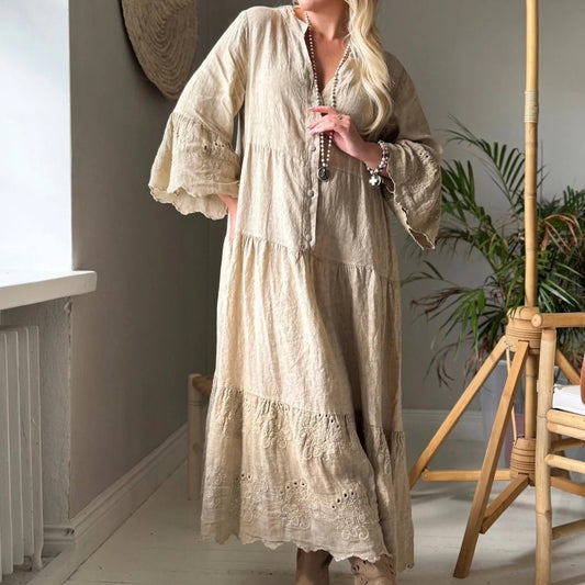 DRESS LINEN, VIONNE - CASHMERE