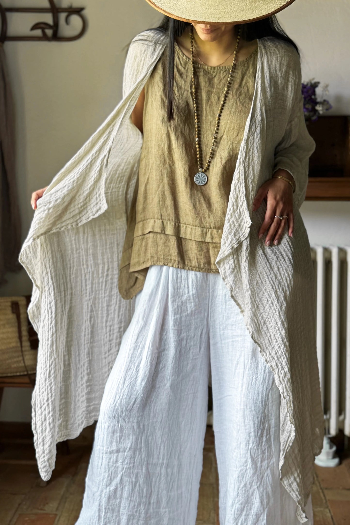 TOP NOLA, LINEN - SAVANNAH