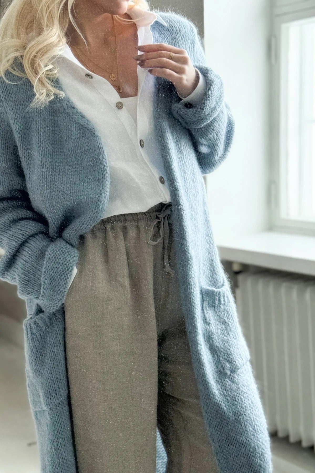 CARDIGAN, SLOWLY MORNING - SMOKEY BLUE