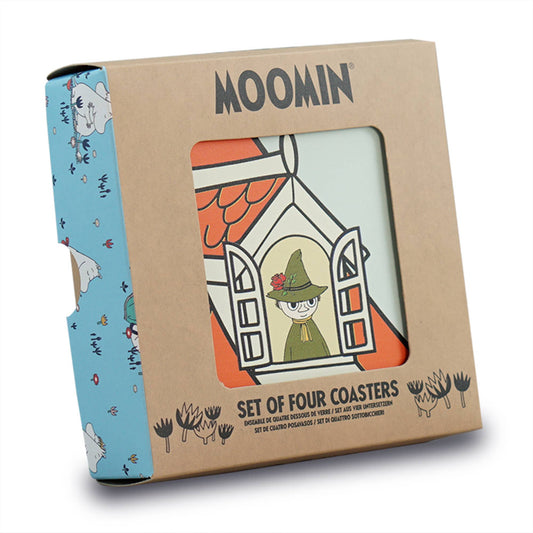 MOOMIN COASTERS, SET OF 4 - MOOMINHOUSE, CERAMIC