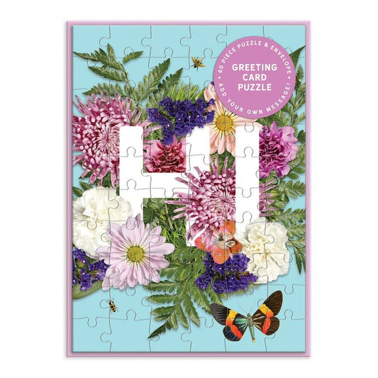GREETING CARD PUZZLE - SAY IT WITH FLOWERS