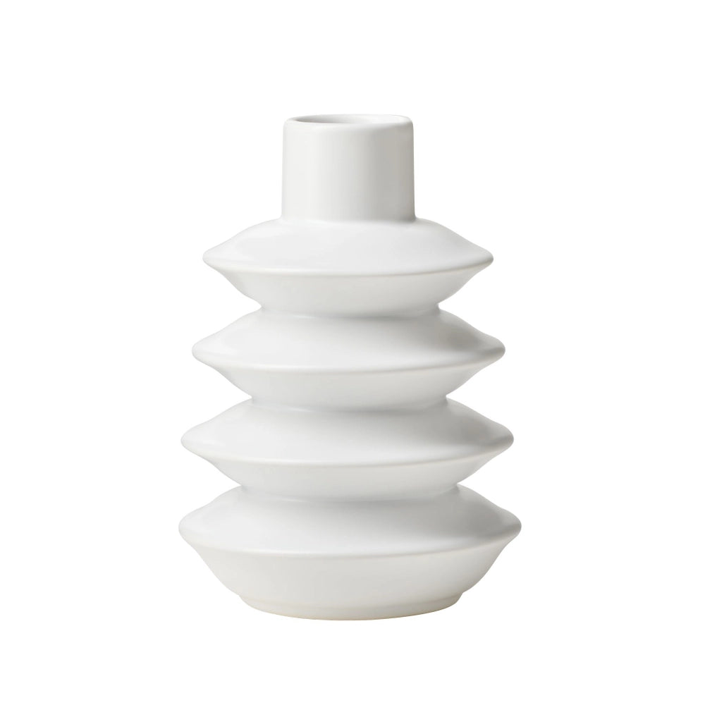 VASE, ALBA - CERAMIC, WHITE