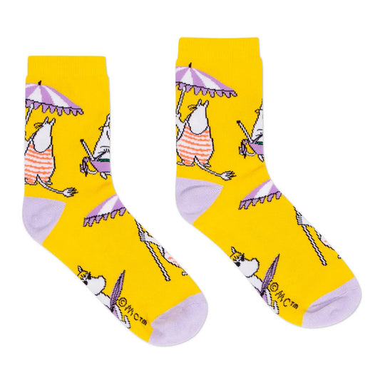 MOOMIN SOCKS (SNORKMAIDEN), WOMEN'S - YELLOW/LILAC