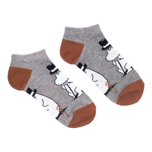 MOOMINPAPPA ANKLE SOCKS - MEN'S, GREY