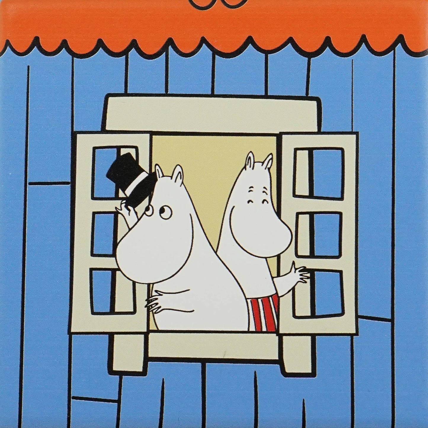 MOOMIN COASTERS, SET OF 4 - MOOMINHOUSE, CERAMIC