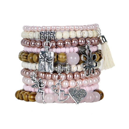 BRACELETS, SET of 9 - LOTUS
