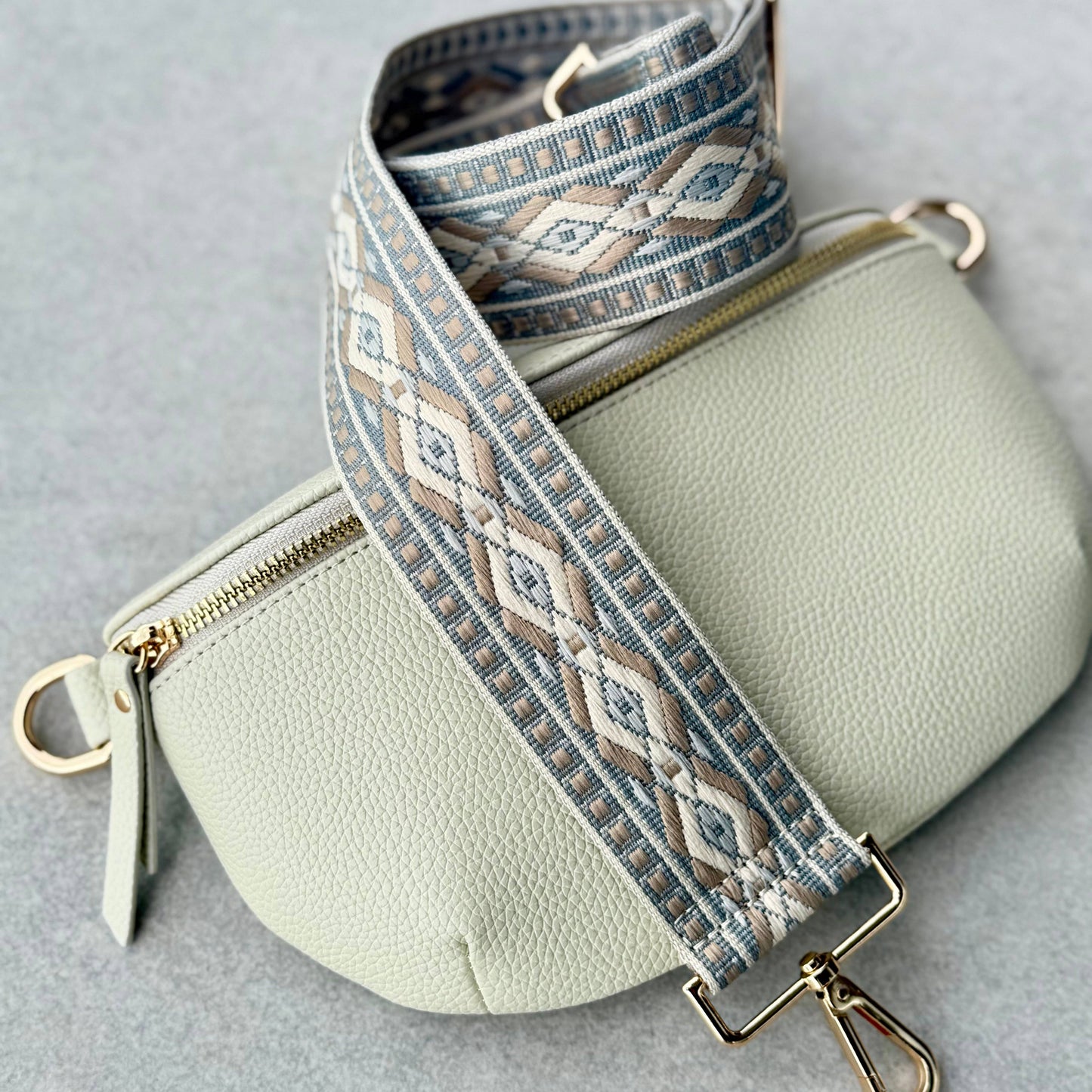 BAG STRAP - GREYSTONE DIAMOND