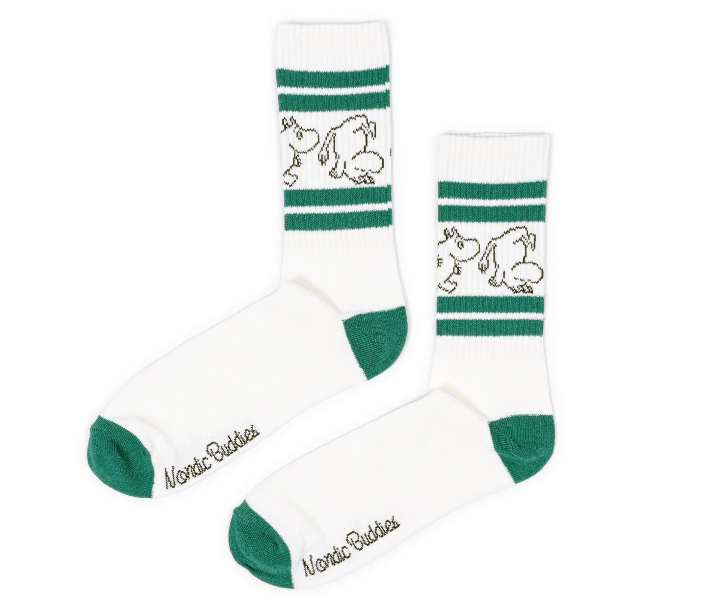 MOOMIN MEN'S RETRO SOCKS - WHITE/GREEN