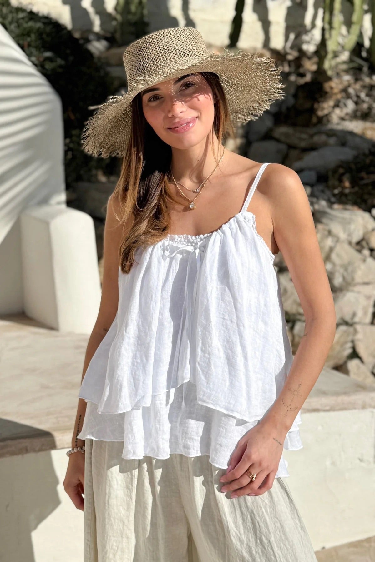 TOP LINEN, CALPE - WHITE