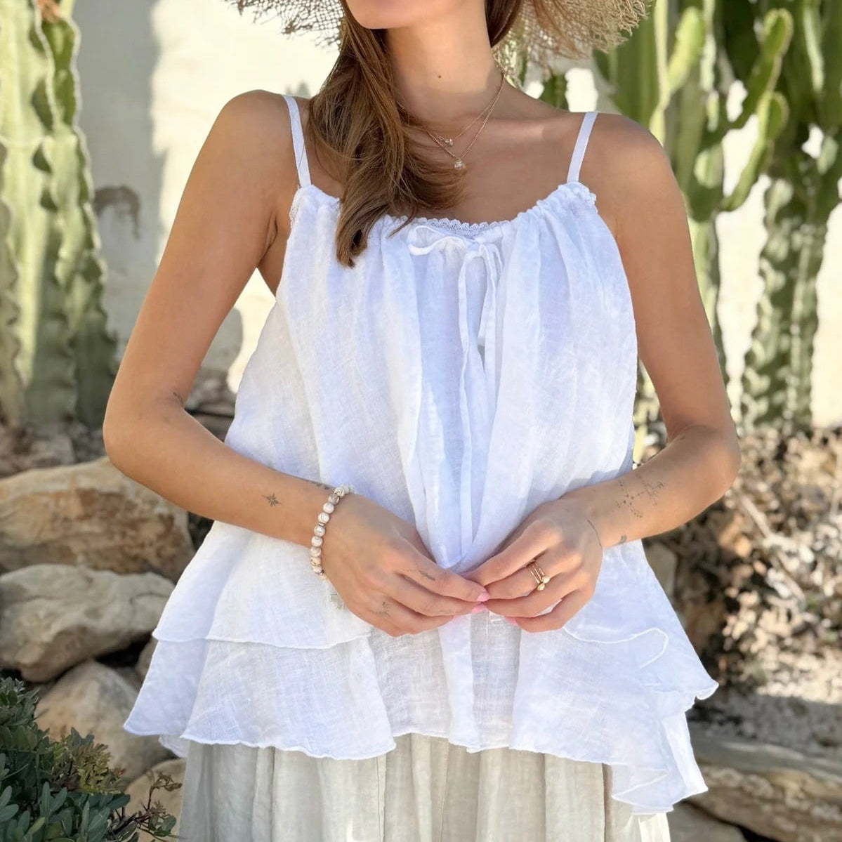 TOP LINEN, CALPE - WHITE