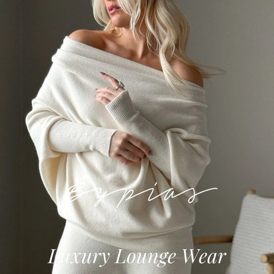 LOUNGE WEAR, LOVE ME - ASYMMETRICAL, OFF WHITE