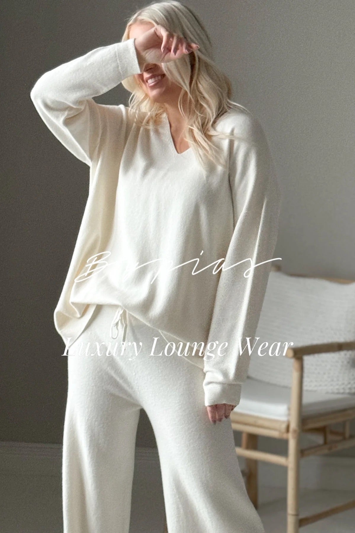 JUMPER, SWEETIE - V-NECK, OFF WHITE