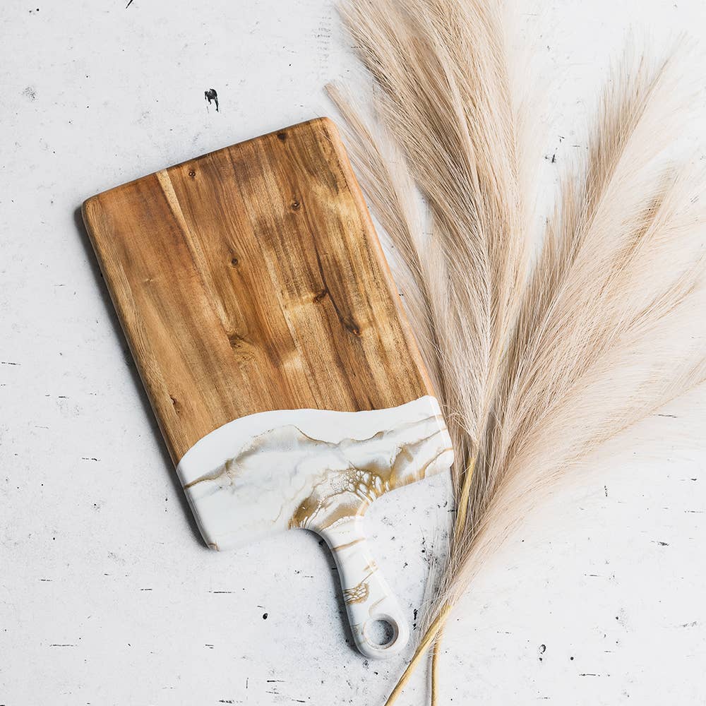 CHEESE/CHARCUTERIE BOARD, MEDIUM - GOLD QUARTZ