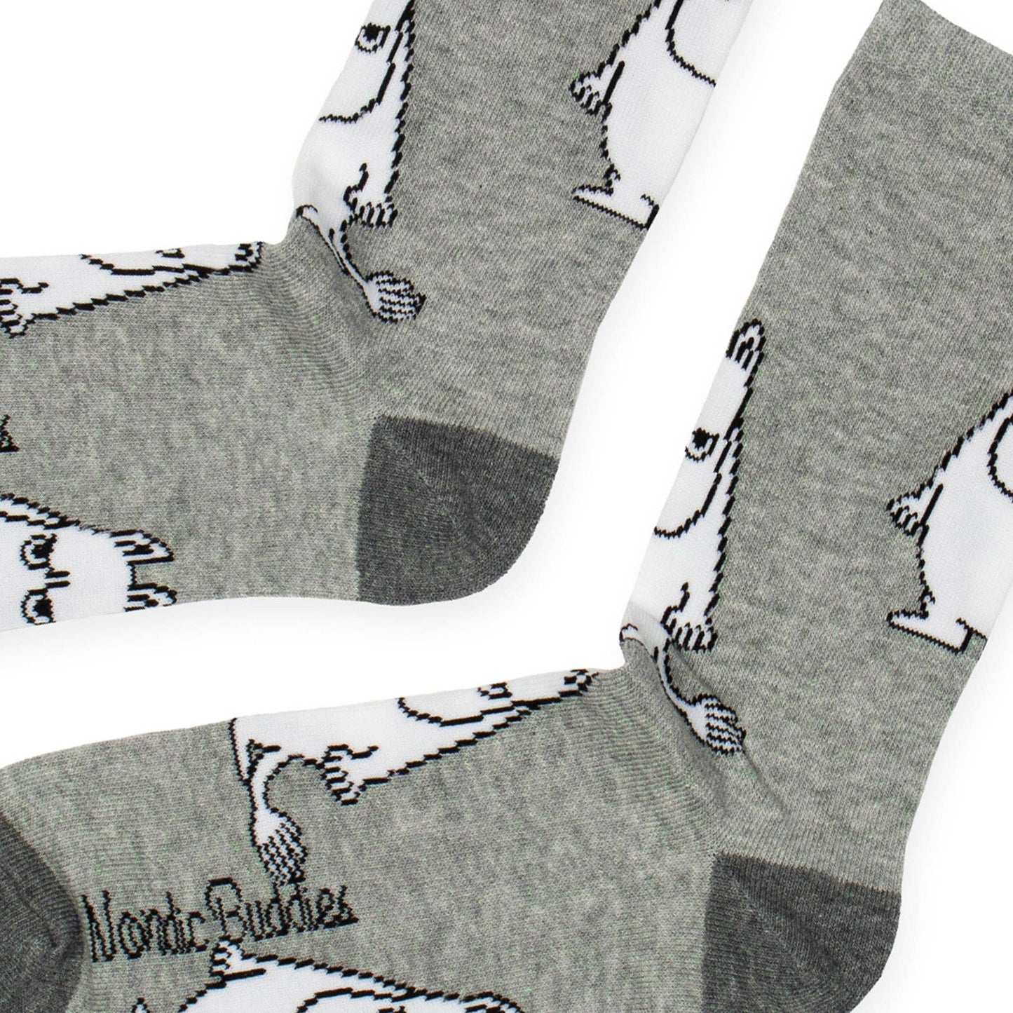 MOOMIN MEN'S SOCKS, GRUMPY - GREY