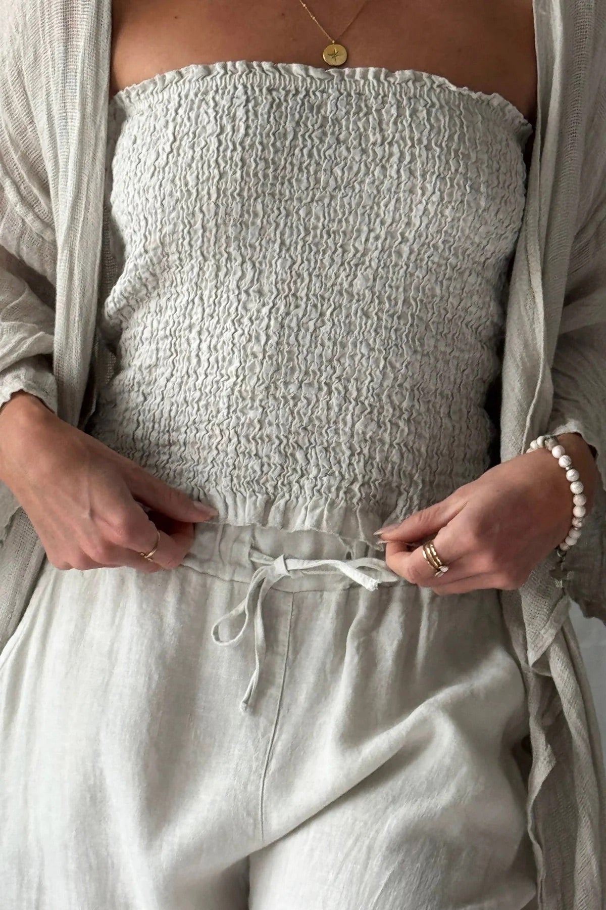 TOP LINEN, CORA - SAND