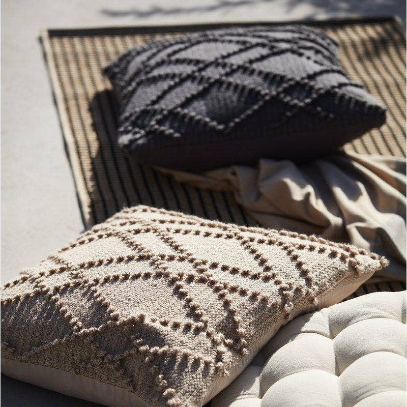 50% OFF! PILLOW, BEIGE OR GREY - AIDA
