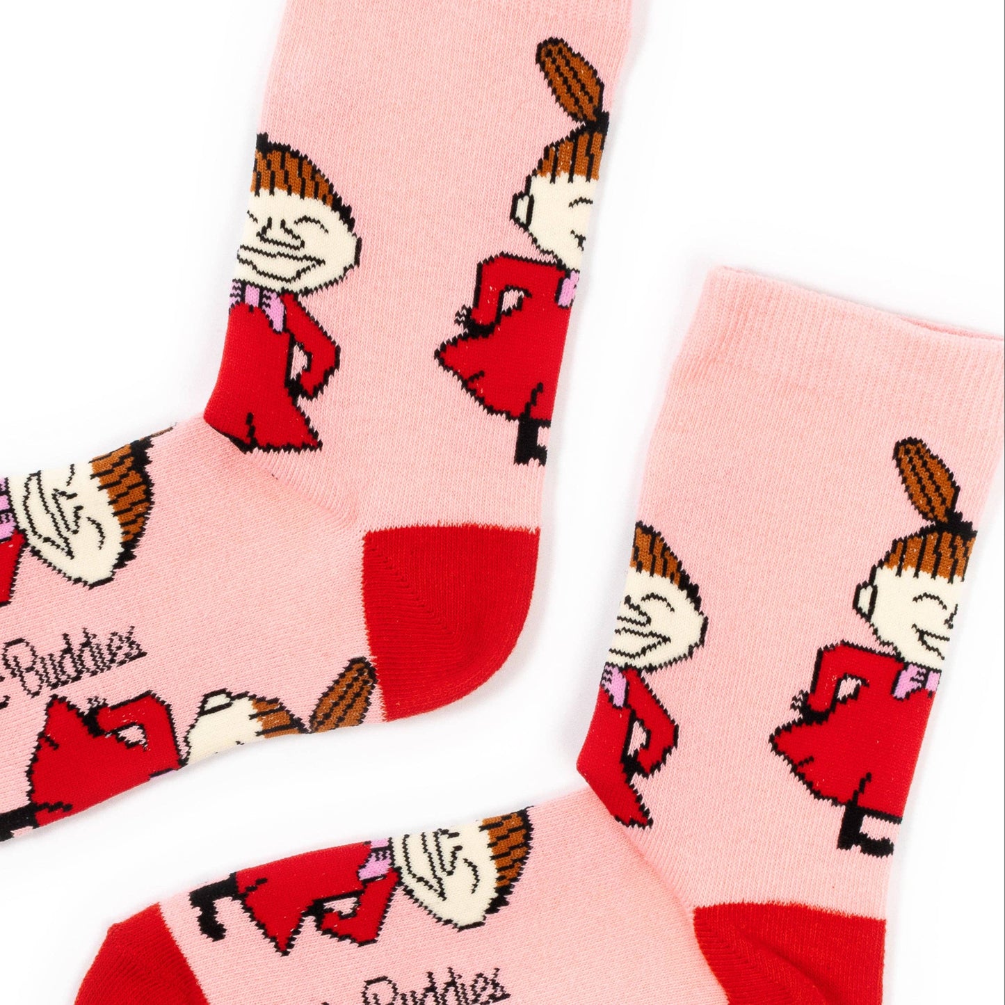 MOOMIN WOMEN'S SOCKS, LITTLE MY HAPPINESS - PINK/RED
