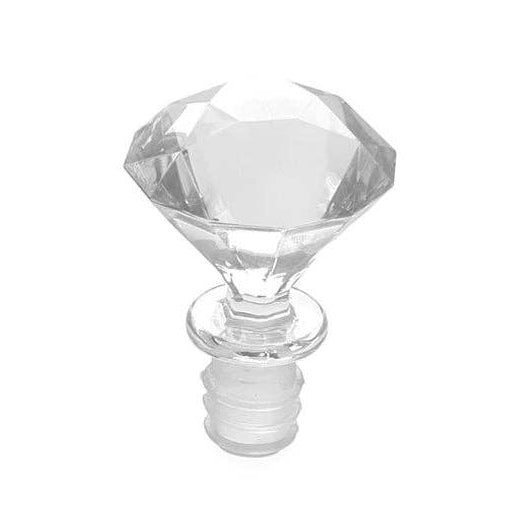 BOTTLE STOPPER - CLEAR DIAMOND SHAPE
