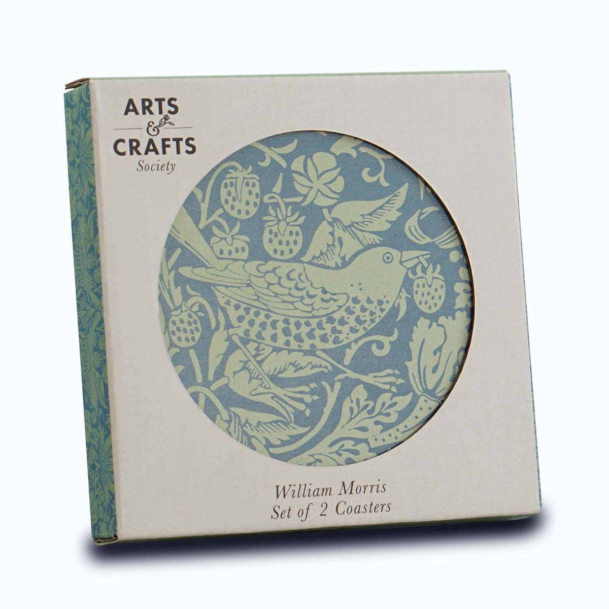 COASTERS, WILLIAM MORRIS - STRAWBERRY THIEF/SAGE