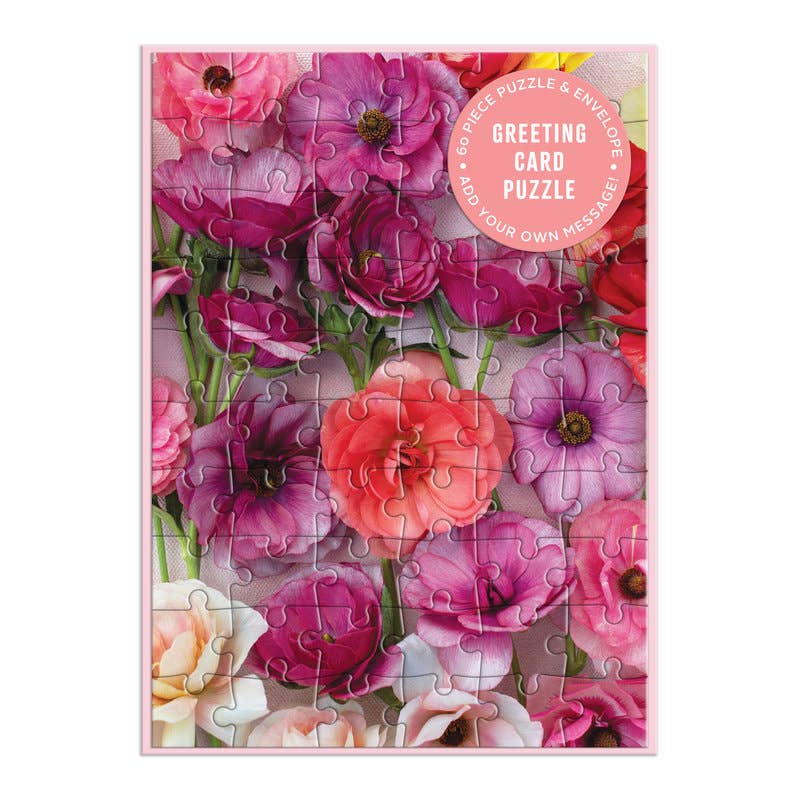 GREETING CARD PUZZLE - RANUNCULUS