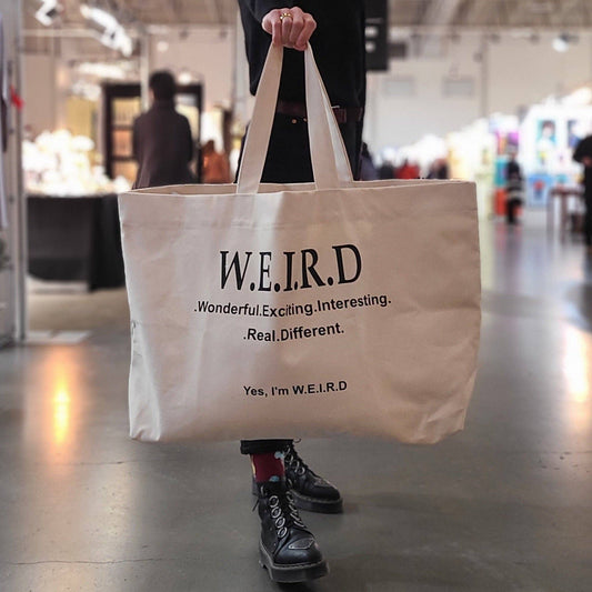TOTE BAG - W.E.I.R.D, NATURAL