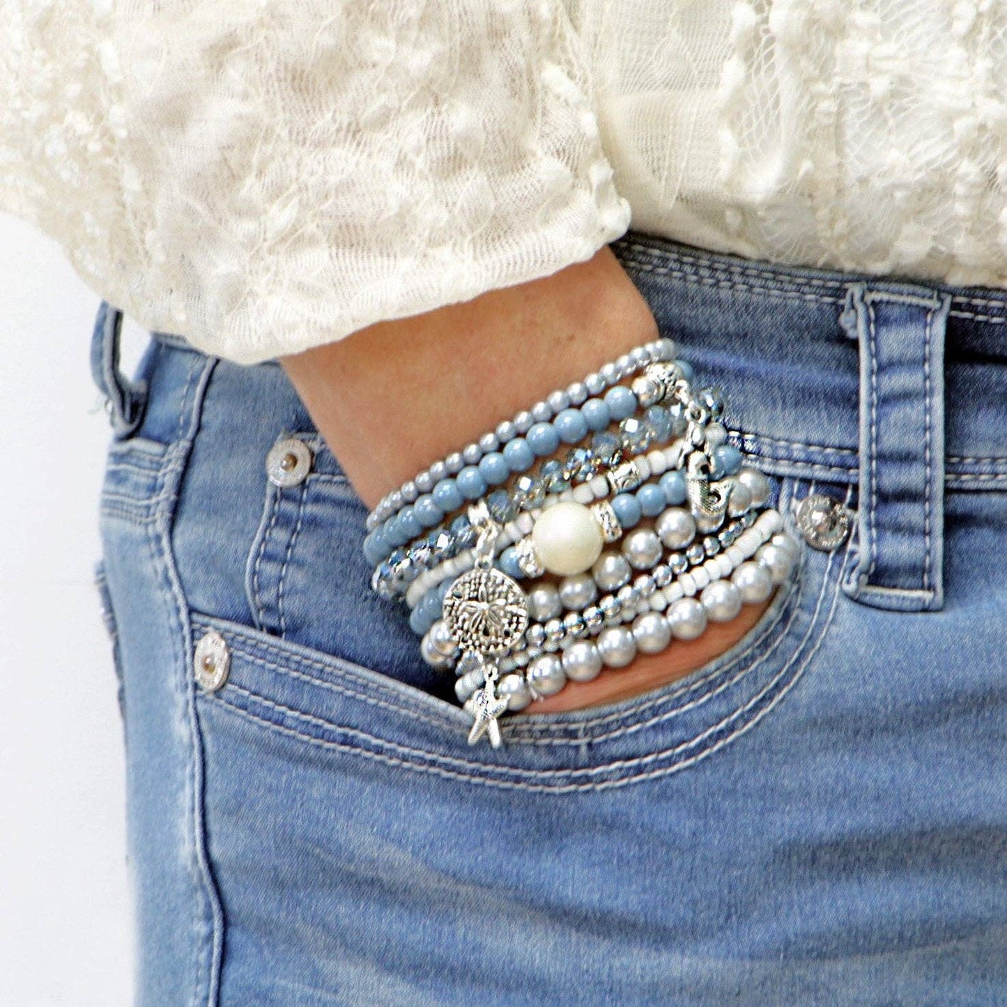 BRACELETS, SET of 9 - BREEZE