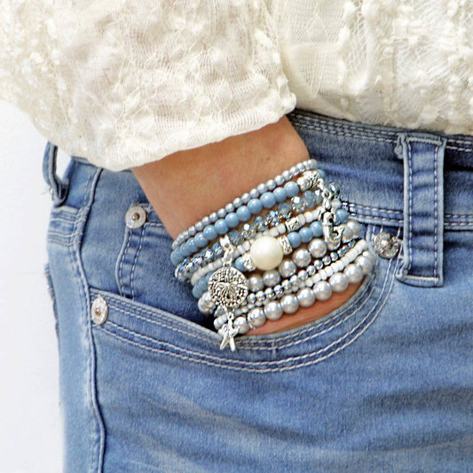 BRACELETS, SET of 9 - BREEZE