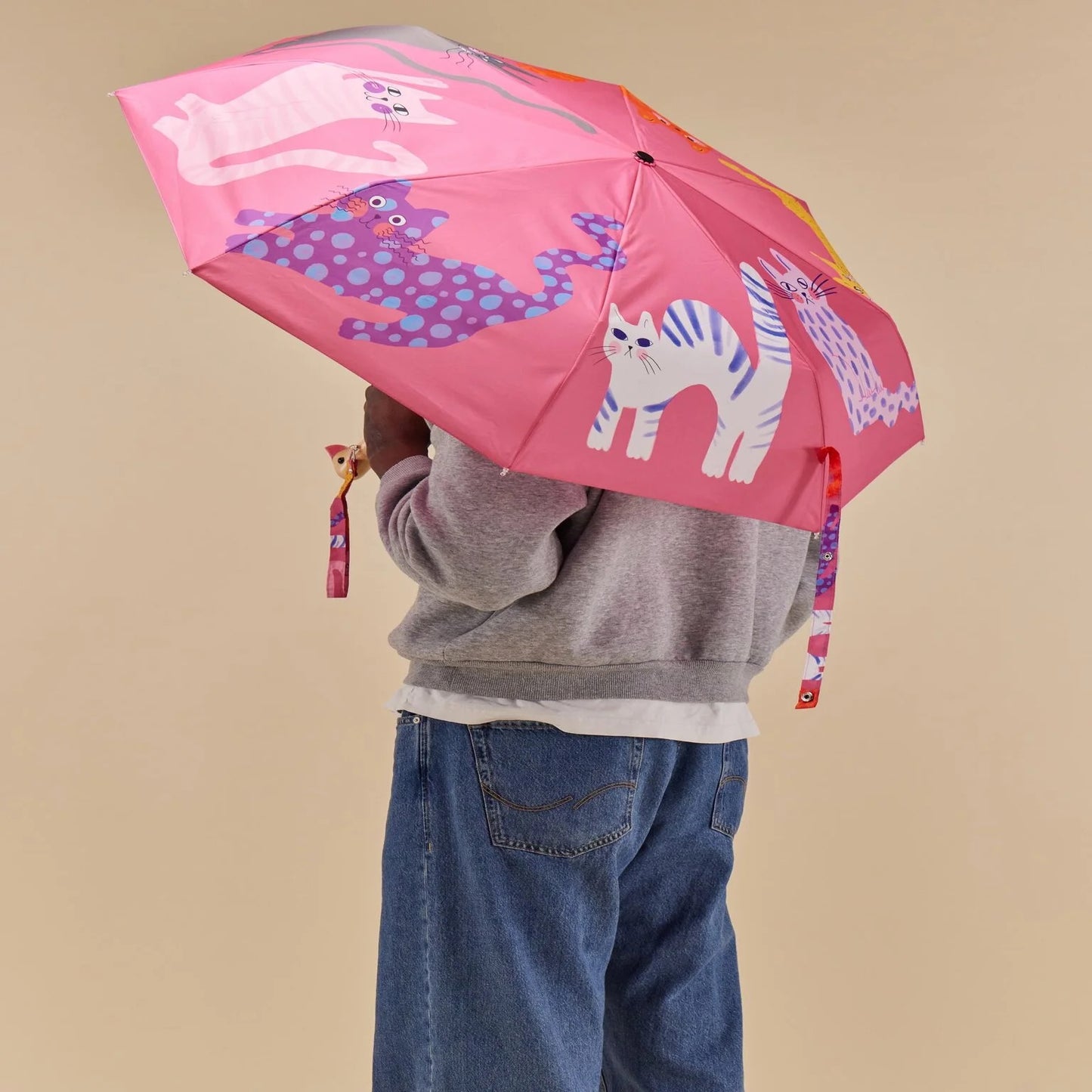 DUCKHEAD UMBRELLA, PINK - CATS