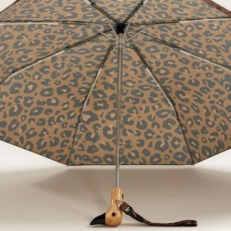 DUCKHEAD UMBRELLA, BLK/BRN - LEOPARD