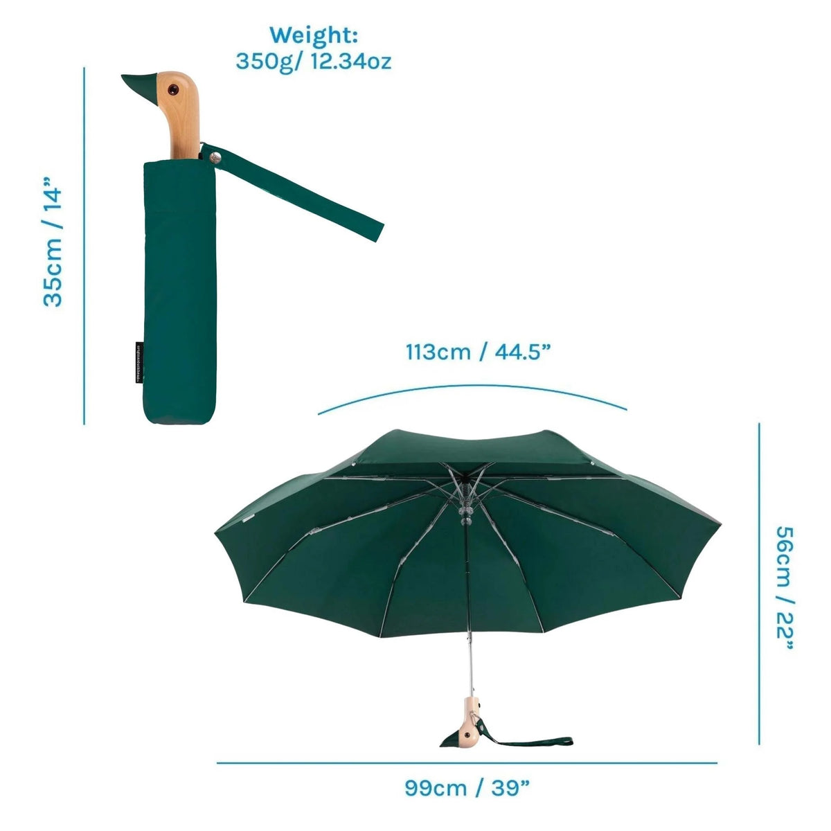 DUCKHEAD UMBRELLA, FOREST GREEN