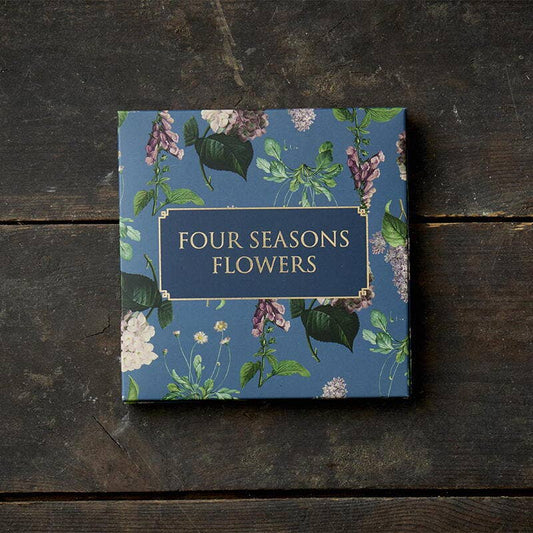 CARDS, FOUR SEASONS FLOWERS - FOLDER OF 8