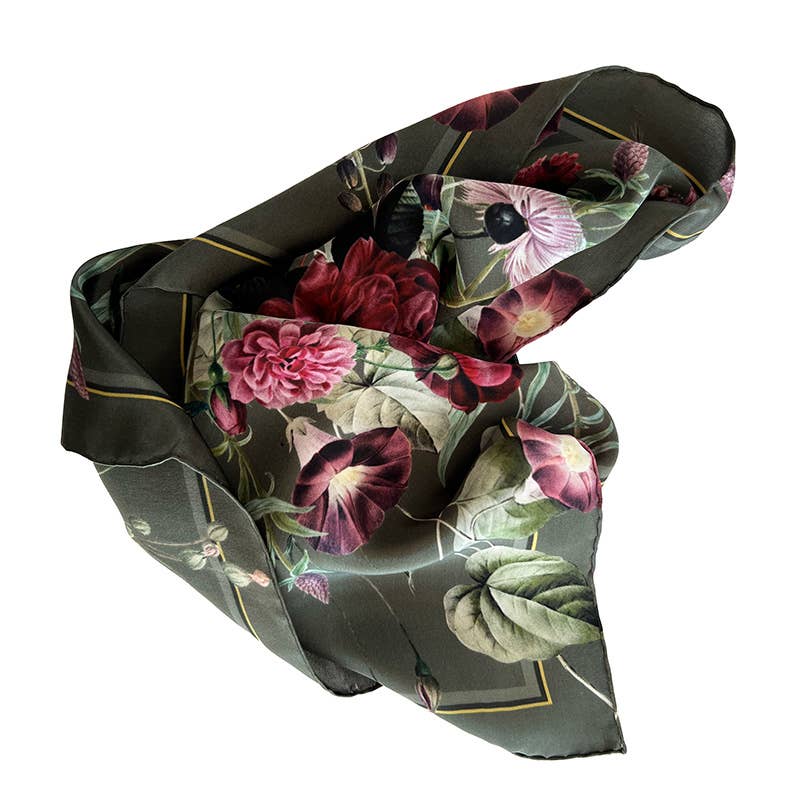 SCARF, SILK - BLOSSOM GARDEN