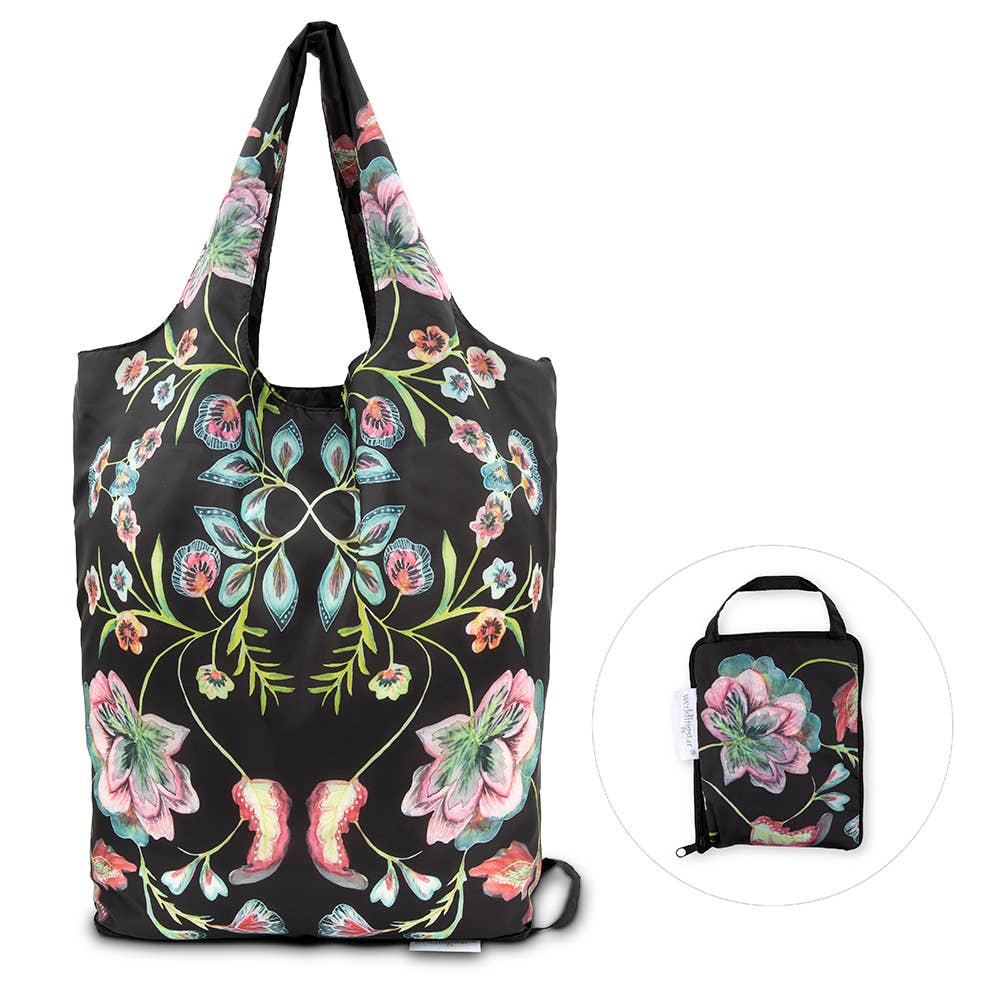 TOTE BAG, REUSABLE - ViNTAGE FLORAL