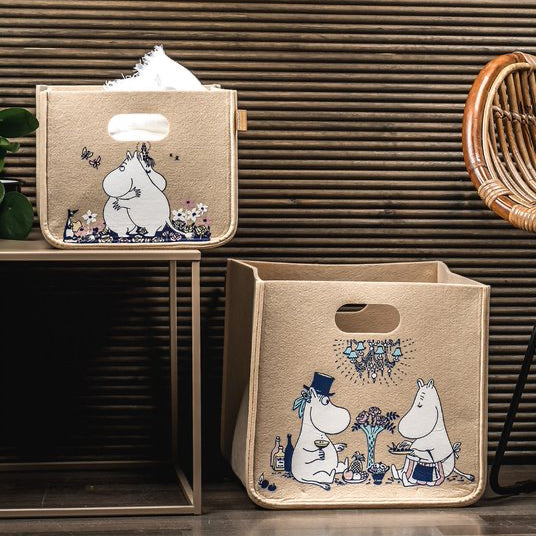 MOOMIN BASKET, DATENIGHT - BEIGE, LARGE