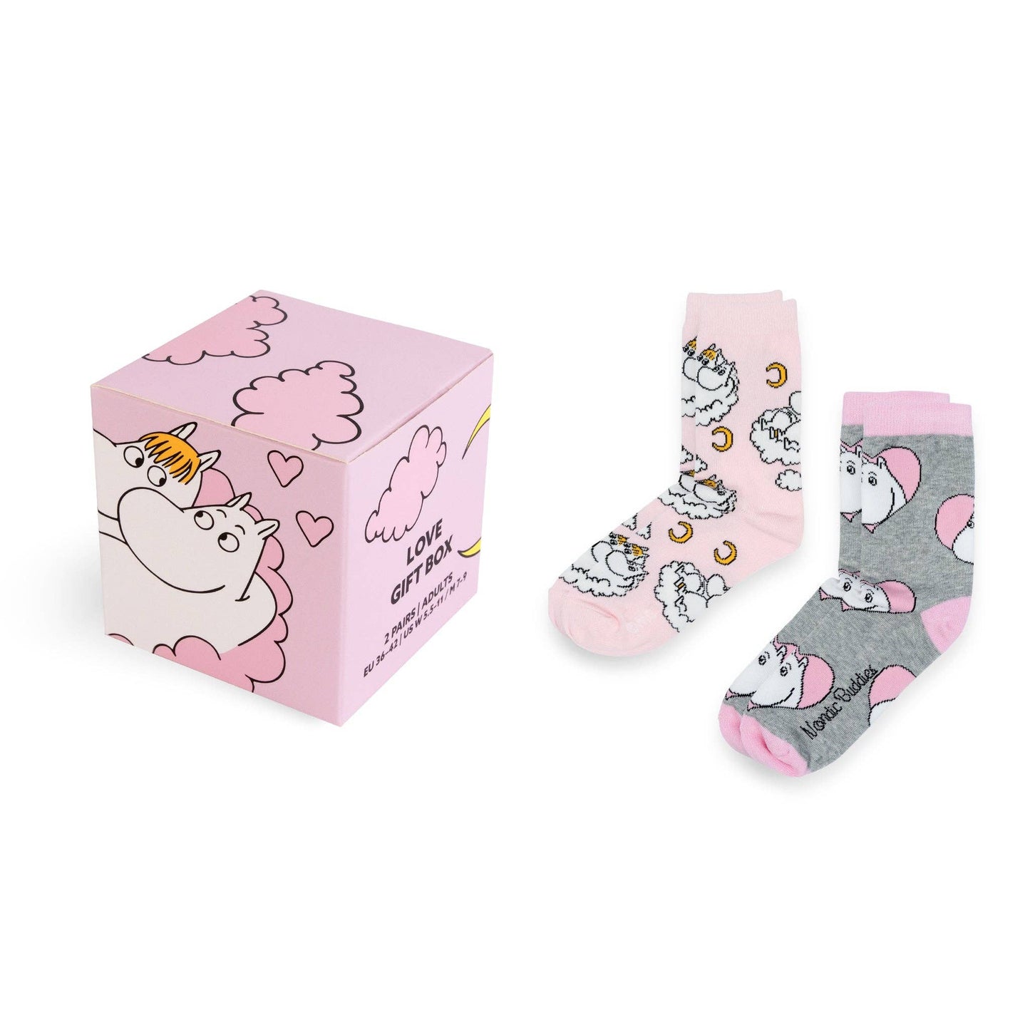 MOOMIN SOCKS, GIFT BOX - LOVE, WOMEN