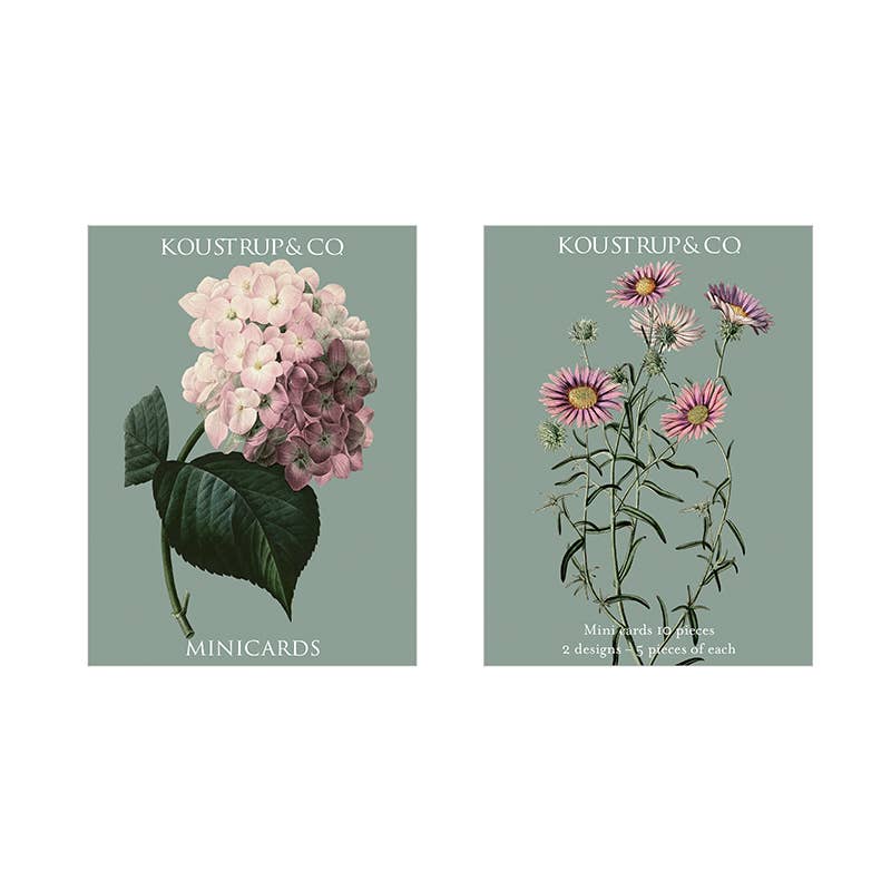MINICARDS - AUTUMN HYDRANGEA