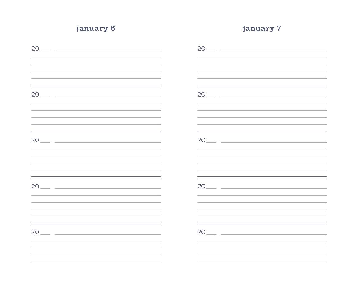 MARIMEKKO JOURNAL W/LINES - UNIKKO BLUE