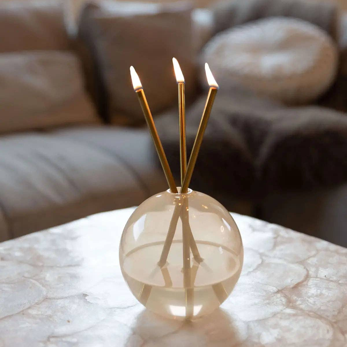 VASE NEVA, PAMPAS - FOR EVERLASTING CANDLES