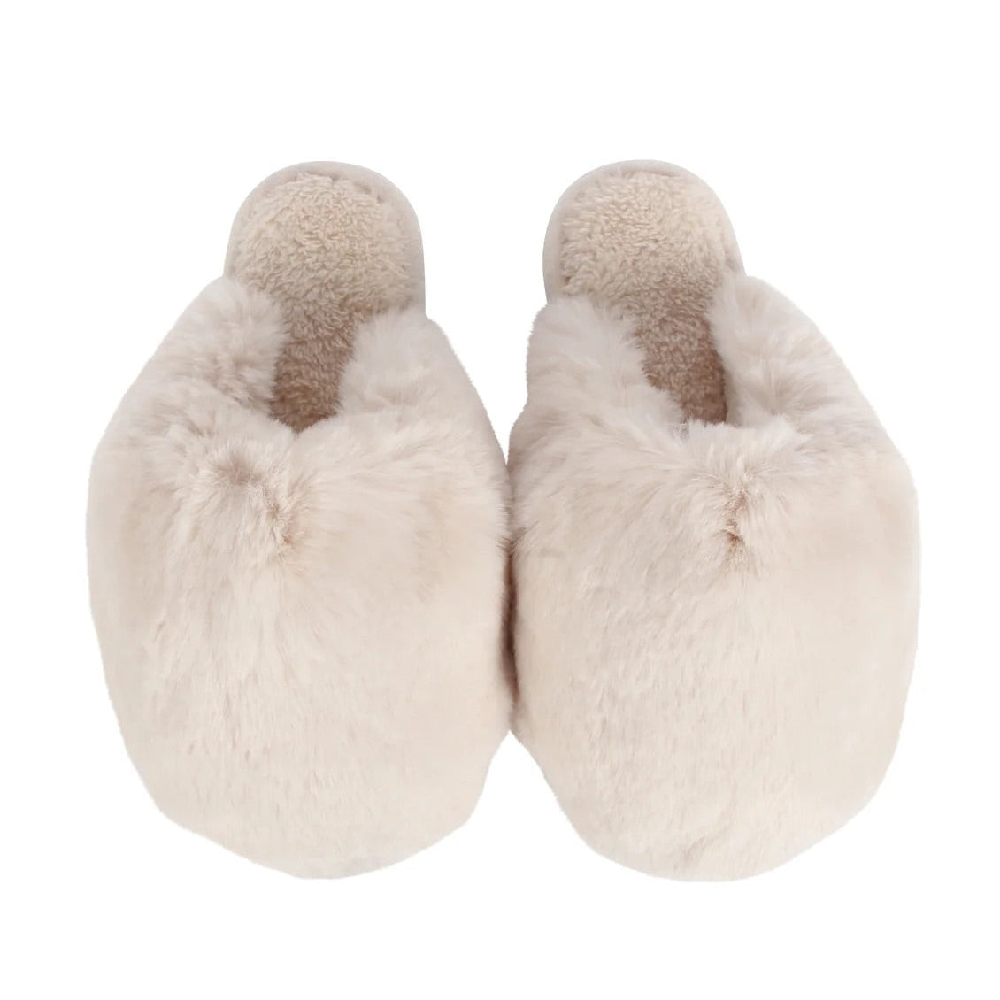 FUR SLIPPERS - BLUSH