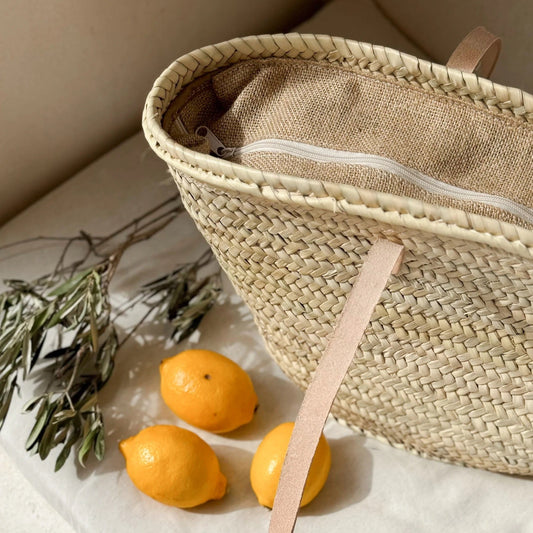 BASKET SHOPPER, PALMA - NATURAL, LARGE